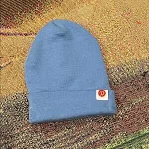 Pinterest light blue knit beanie